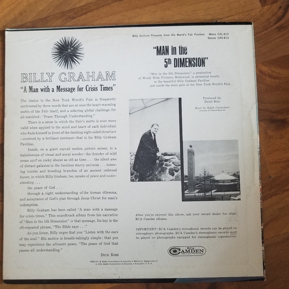 Billy Graham – Man In The 5th Dimension - ORIGINAL - Picture 2 of 7